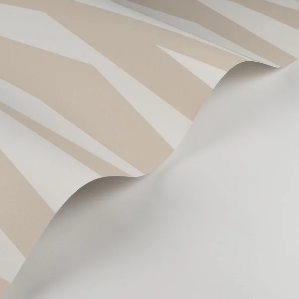 Zebra Game Wallpaper - Beige by neutral geometric wallpaper