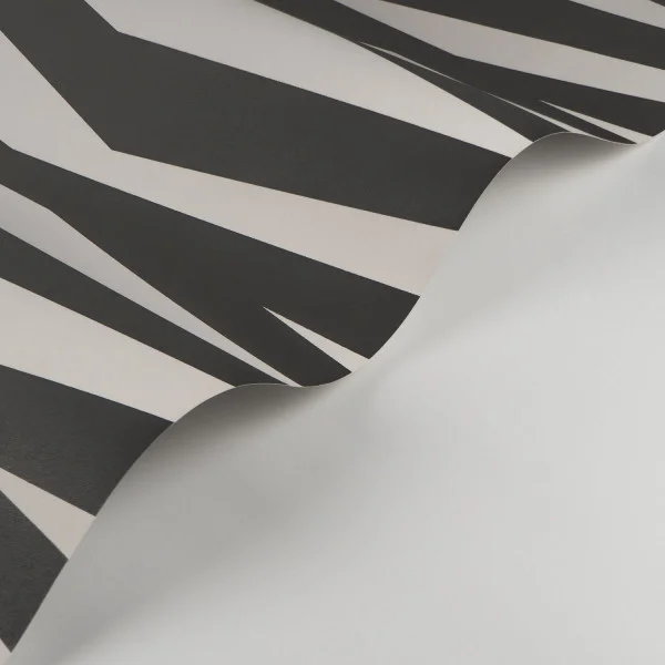 Zebra Game Wallpaper - Noir by black-grey geometric wallpaper
