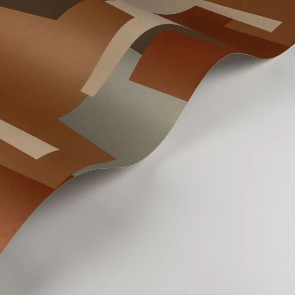 Graphic Game Wallpaper - Terre De Sienne by orange geometric wallpaper