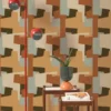 orange geometric wallpaper