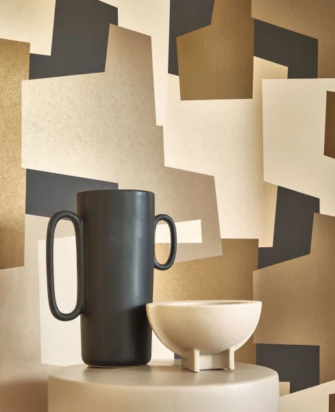 Graphic Game Wallpaper - Naturel by brown geometric wallpaper