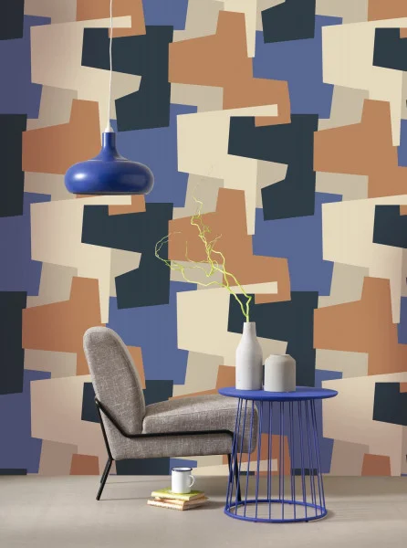 Graphic Game Wallpaper - Electrique by blue geometric wallpaper