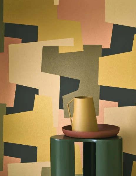 Graphic Game Wallpaper - Kaki by green geometric wallpaper
