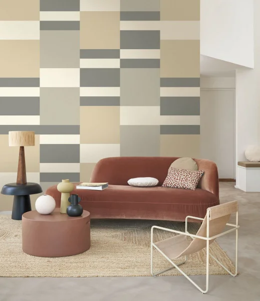 Mix Game Wallpaper - Ficelle by black-grey geometric wallpaper