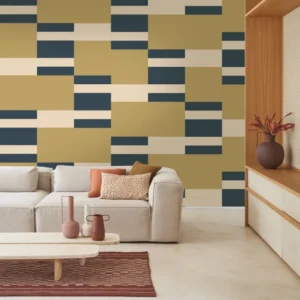 yellow geometric wallpaper