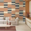 orange geometric wallpaper