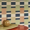 green geometric wallpaper