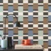blue geometric wallpaper