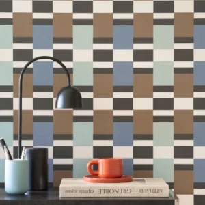 blue geometric wallpaper