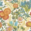 multicolour botanical wallpaper from casadeco