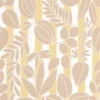 neutral botanical wallpaper from casadeco
