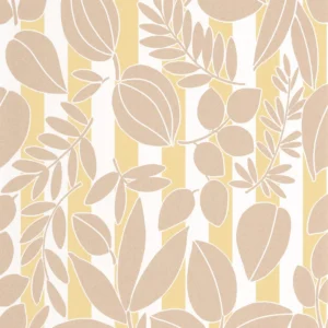 neutral botanical wallpaper from casadeco