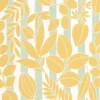 yellow botanical wallpaper from casadeco