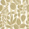 green botanical wallpaper from casadeco