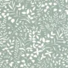 blue botanical wallpaper from casadeco