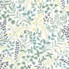 blue botanical wallpaper from casadeco