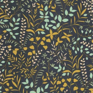 blue botanical wallpaper from casadeco