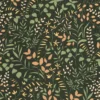 green botanical wallpaper from casadeco