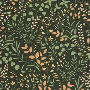 green botanical wallpaper from casadeco