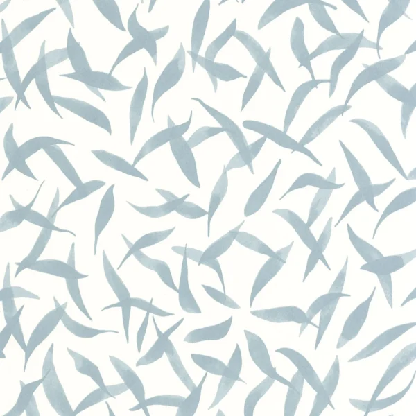 Clos Des Oliviers Wallpaper - Bleu Horizon by blue misc wallpaper from casadeco