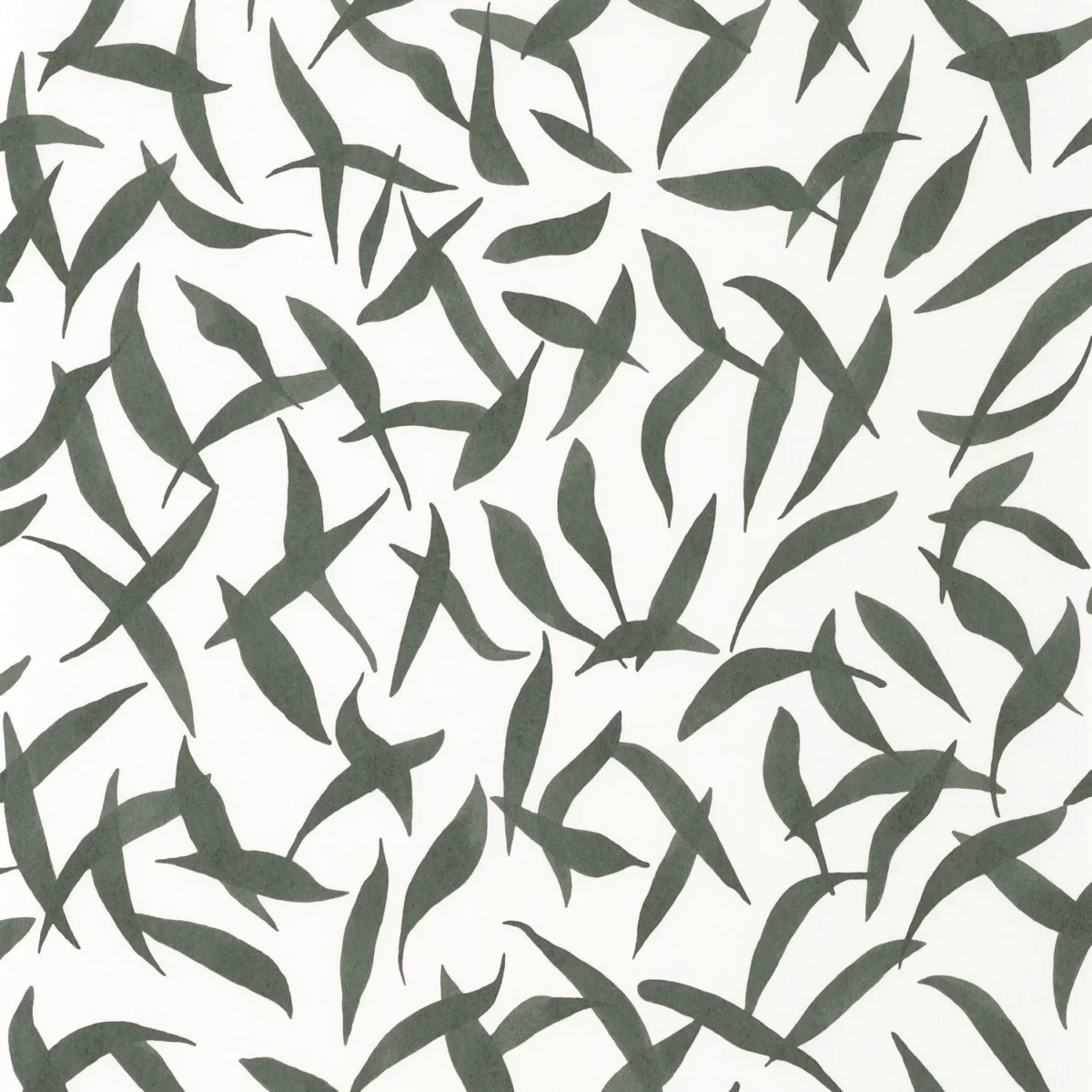 Clos Des Oliviers Wallpaper - Vert Cypres by black-grey misc wallpaper from casadeco