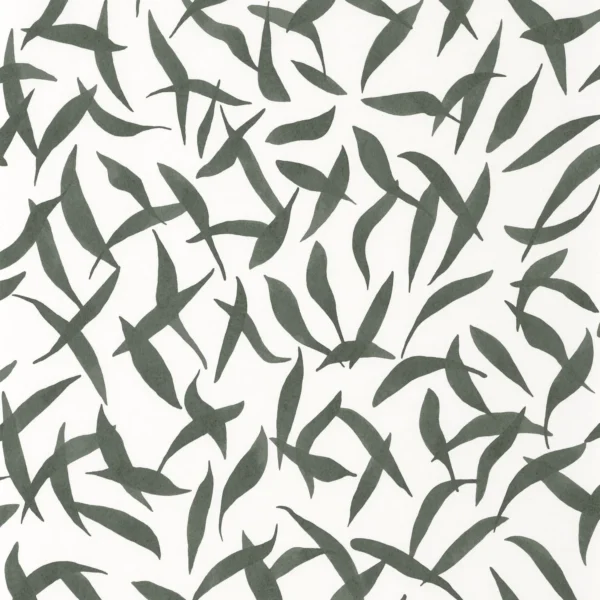 Clos Des Oliviers Wallpaper - Vert Cypres by black-grey misc wallpaper from casadeco