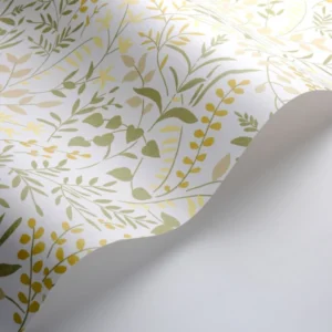 green botanical wallpaper