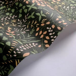 green botanical wallpaper