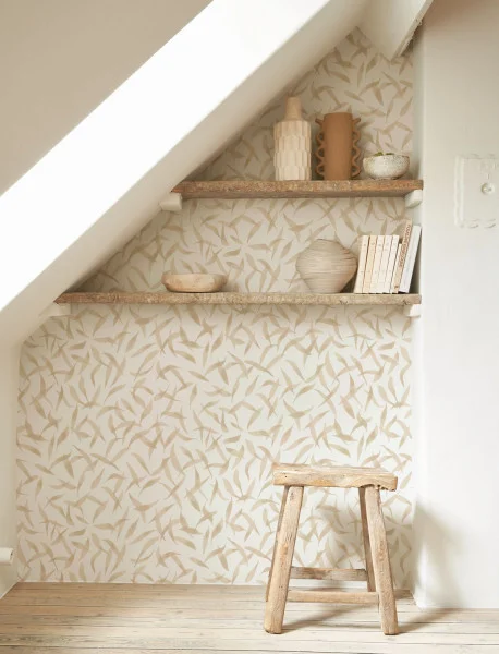 Clos Des Oliviers Wallpaper - Ficelle / Ardoise by neutral misc wallpaper