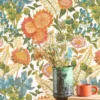 multicolour botanical wallpaper