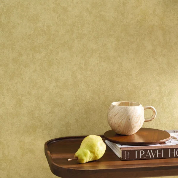 Vallauris Wallpaper - Vert Olive by green plain wallpaper