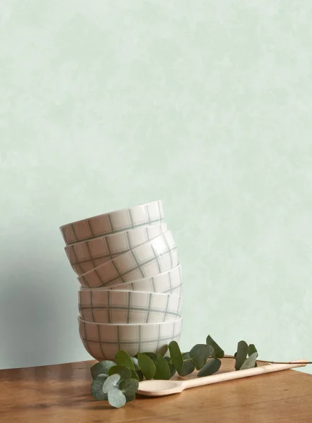 Vallauris Wallpaper - Bleu Ciel by green plain wallpaper
