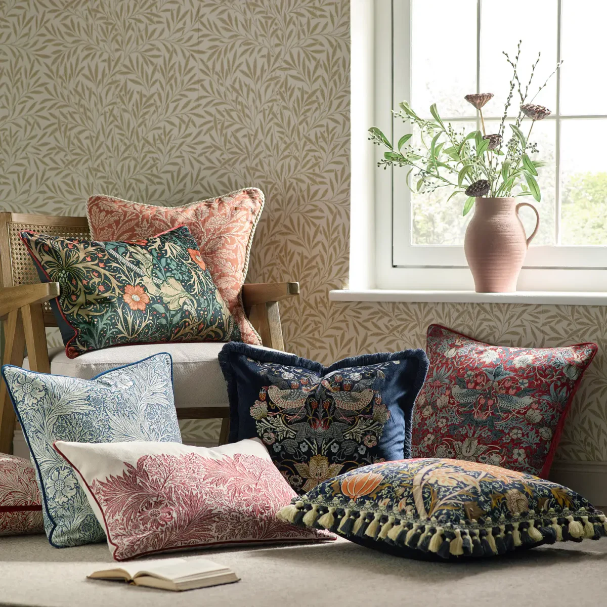 Acorn Tonal Jacquard 50cm Cushion - Brick by Acorn Tonal Jacquard 50cm Cushion - Brick from