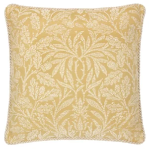 Acorn Tonal Jacquard 50cm Cushion - Gold