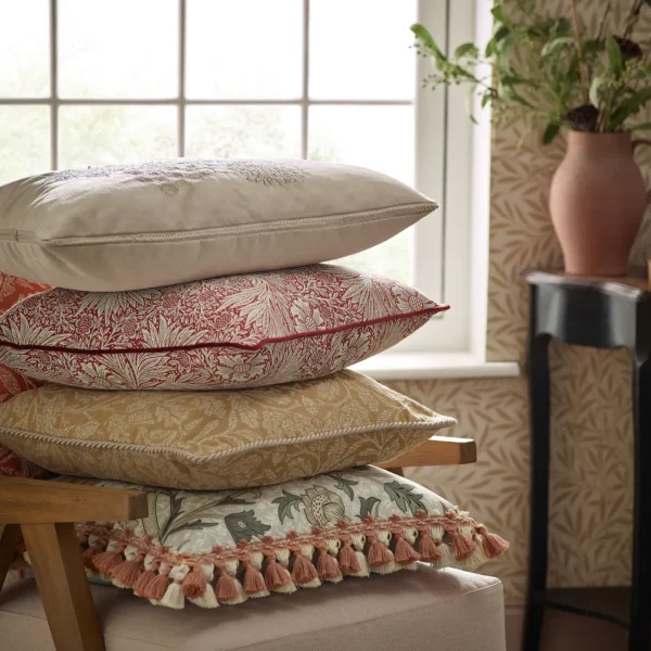 Acorn Tonal Jacquard 50cm Cushion - Gold by Acorn Tonal Jacquard 50cm Cushion - Gold from