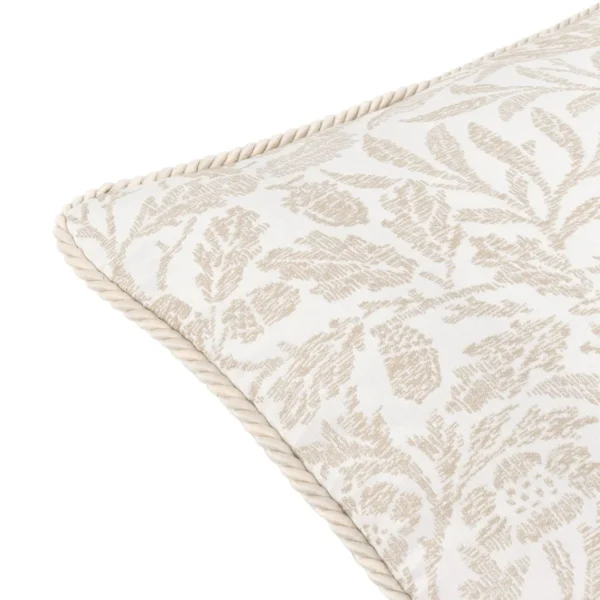 Acorn Tonal Jacquard 50cm Cushion - Ivory by Acorn Tonal Jacquard 50cm Cushion - Ivory from