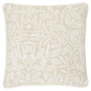Acorn Tonal Jacquard 50cm Cushion - Linen