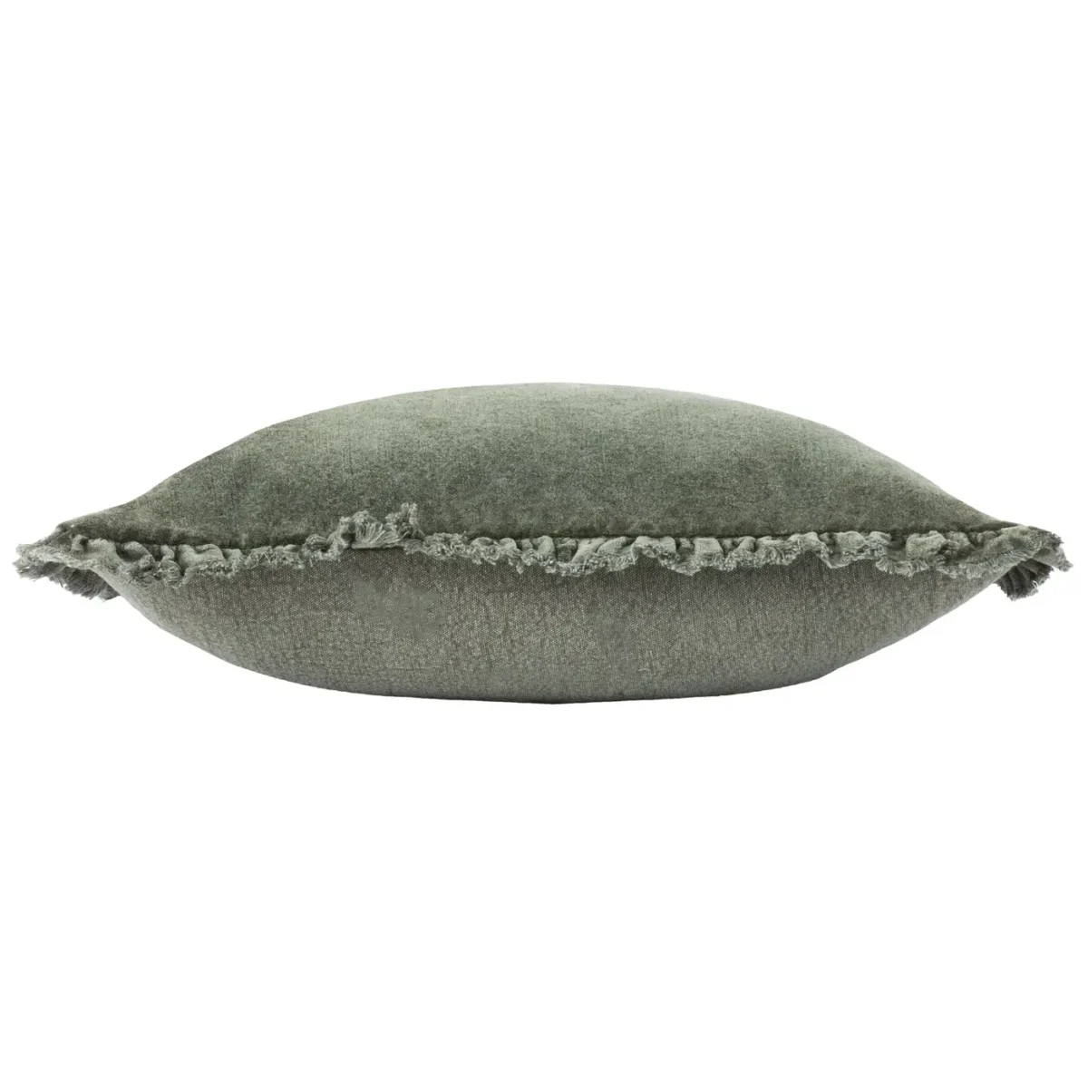 Bertie Washed Cotton Velvet 45cm Cushion - Moss by Bertie Washed Cotton Velvet 45cm Cushion - Moss from