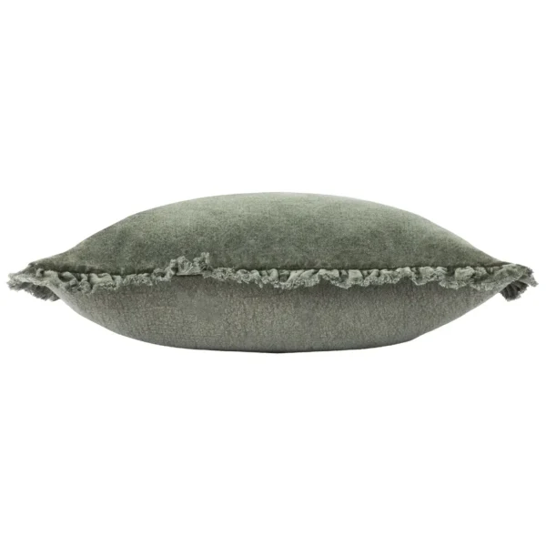 Bertie Washed Cotton Velvet 45cm Cushion - Moss by Bertie Washed Cotton Velvet 45cm Cushion - Moss from
