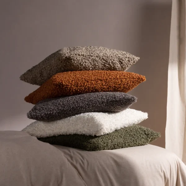 Cabu Chunky Boucle 45cm Cushion - Ecru from