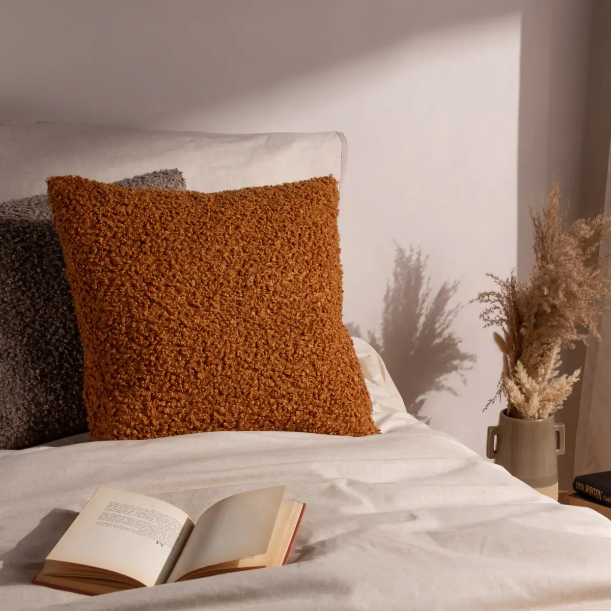 Cabu Chunky Boucle 45cm Cushion - Ginger by Cabu Chunky Boucle 45cm Cushion - Ginger from