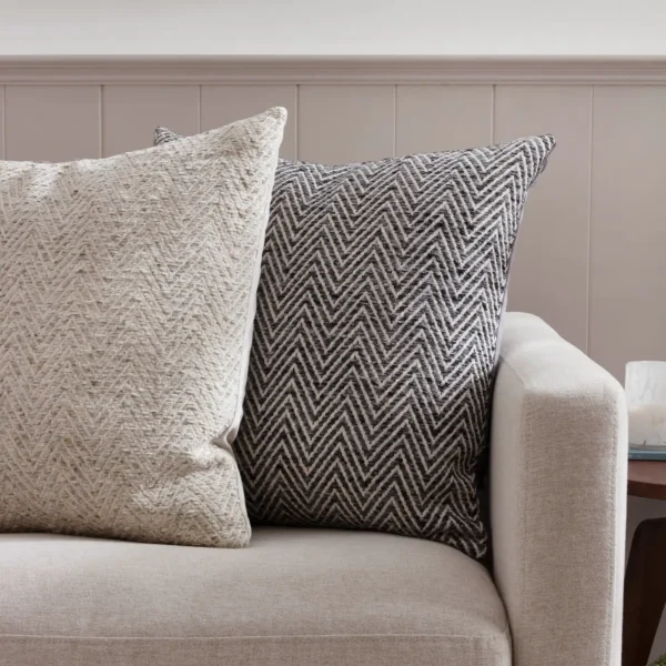 Croft Twill Woven 50cm Cushion - Natural by Croft Twill Woven 50cm Cushion - Natural from