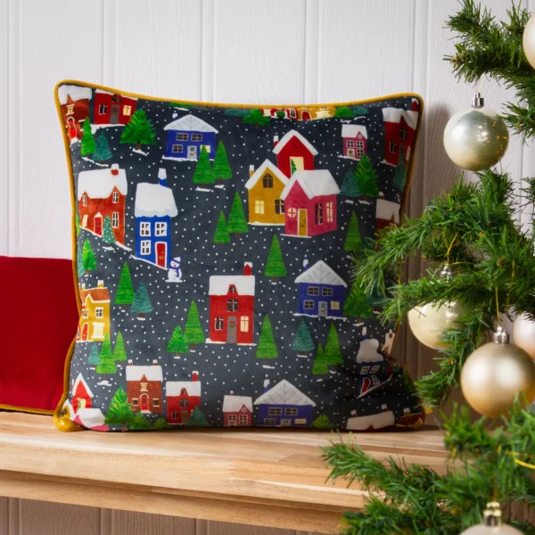 Christmas Together Twilight Town 43cm Cushion - Multi from
