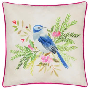 Daisy Hill Bluebird 45Cm Cushion - Multi / Pink