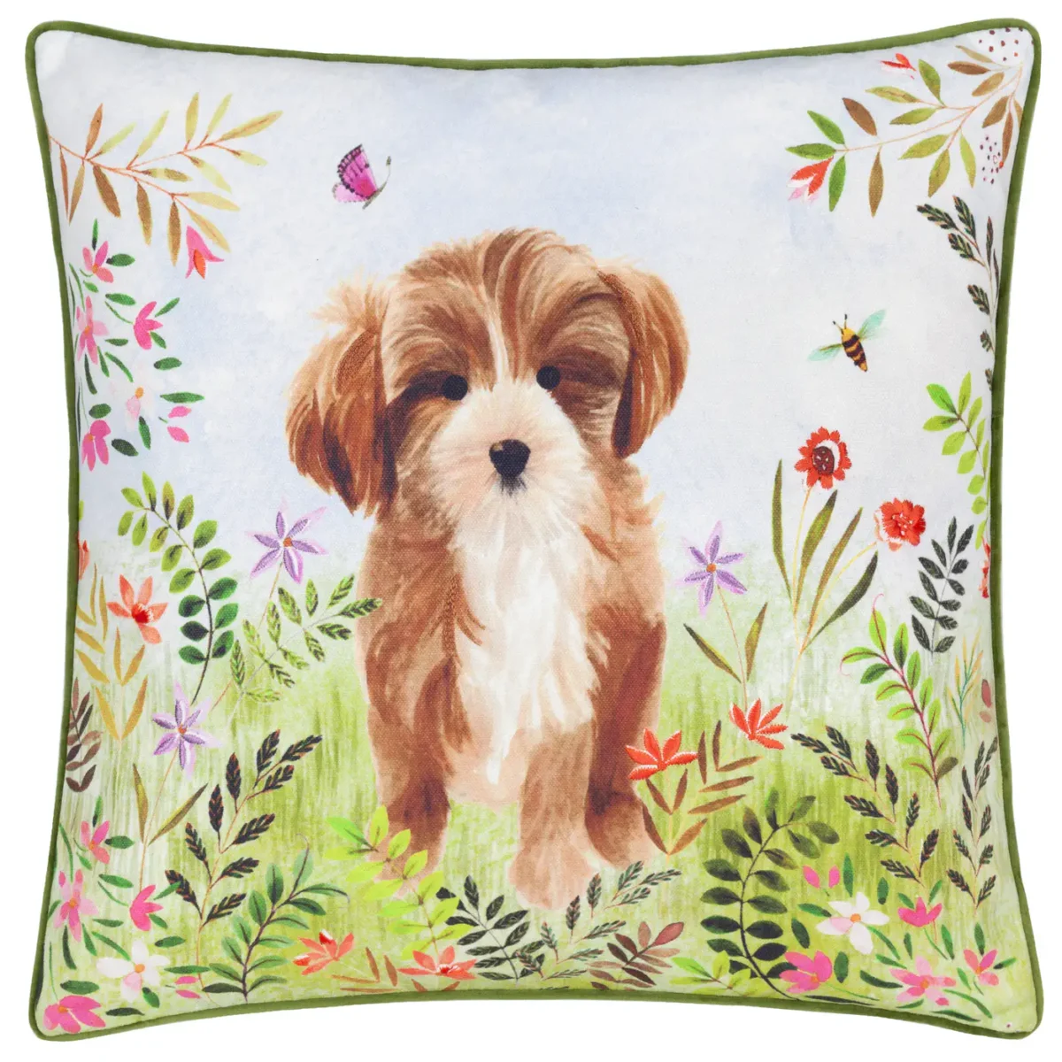 Daisy Hill Charlie 45Cm Cushion - Multi / Green by Daisy Hill Charlie 45Cm Cushion - Multi / Green from