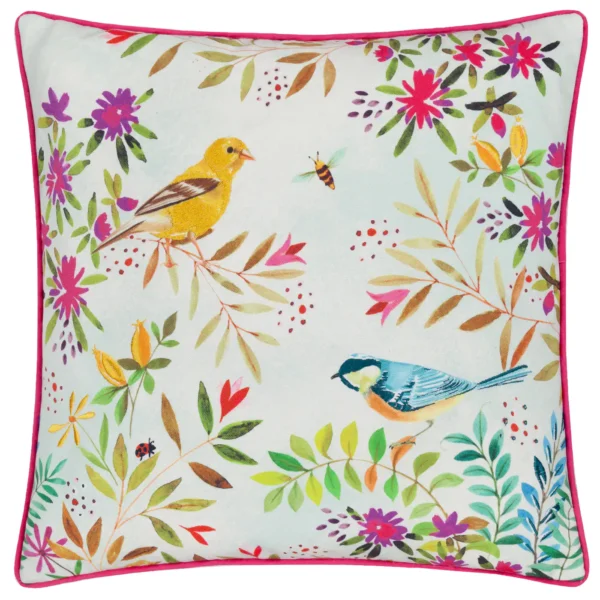 Daisy Hill Willow Birds 45Cm Cushion - Multi / Pink by Daisy Hill Willow Birds 45Cm Cushion - Multi / Pink from