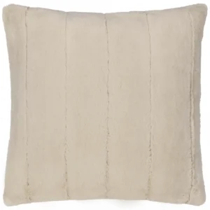 Empress Faux Fur 45cm Cushion - Oatmeal
