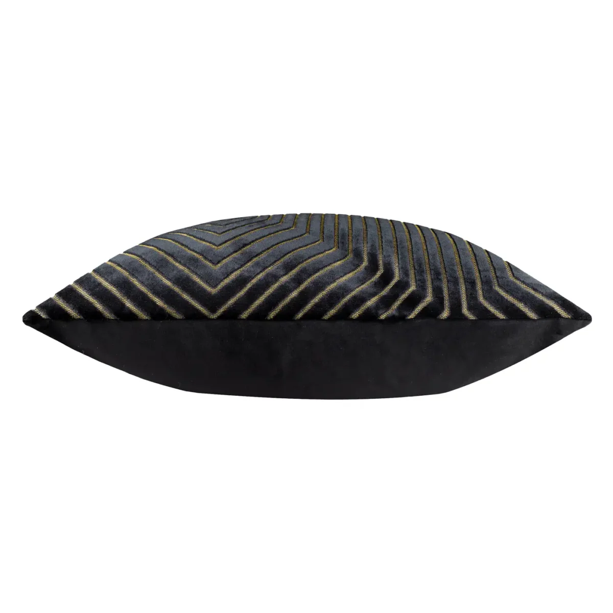 Evoke Cut Velvet 55cm Cushion - Black from