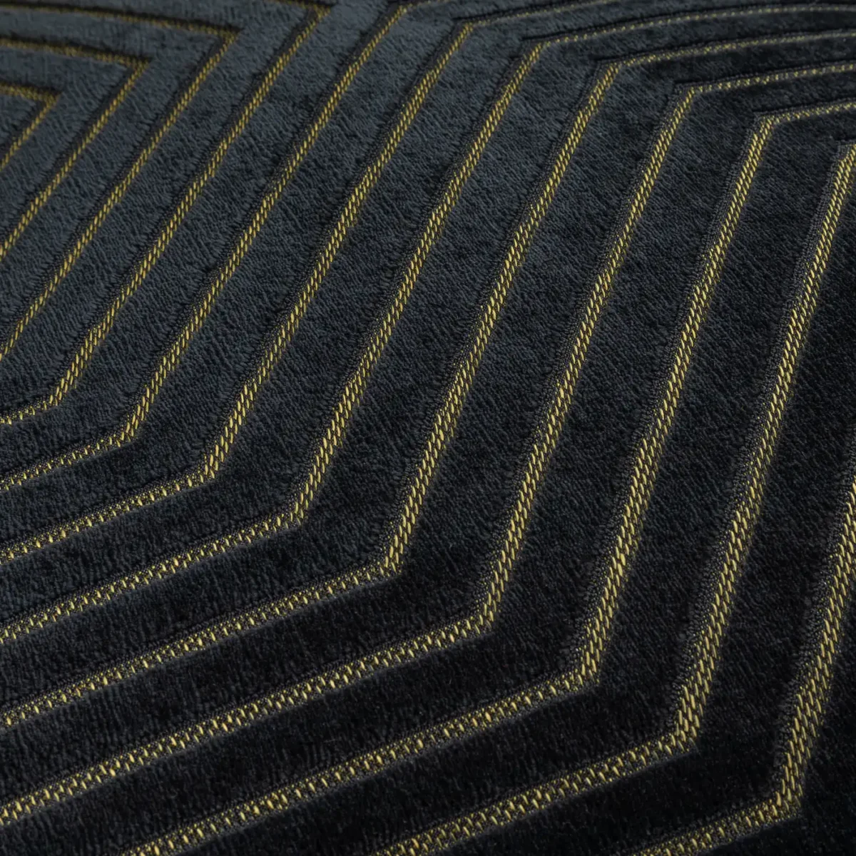 Evoke Cut Velvet 55cm Cushion - Black from