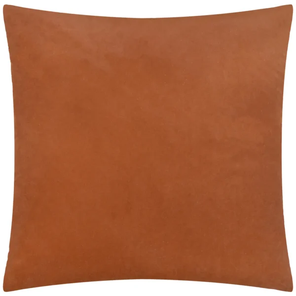 Evoke Cut Velvet 55cm Cushion - Brick from